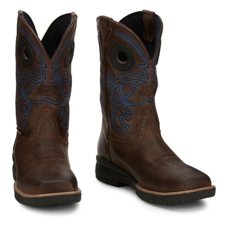 Justin Mens NiTread Sq Toe ST Boots