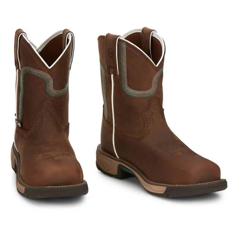 Justin Womens Rush Sq Toe Comp Boots