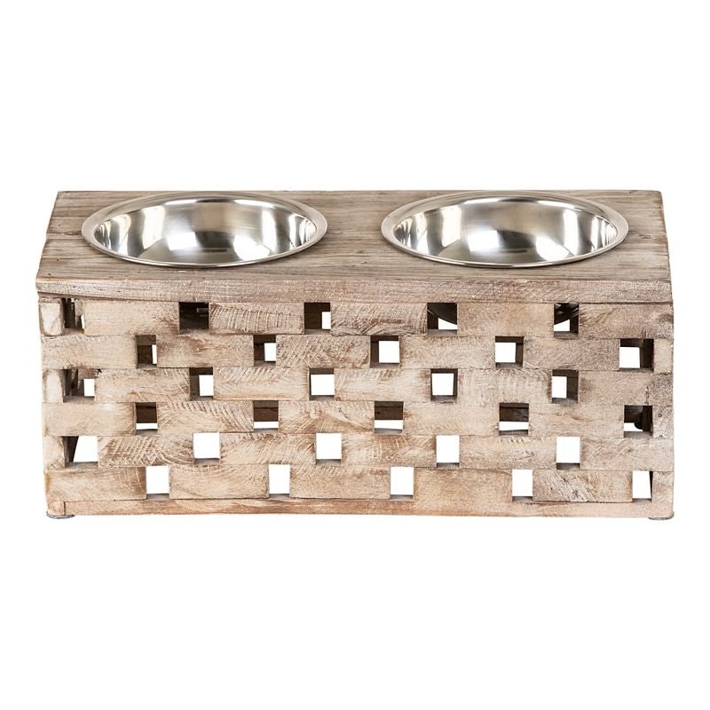 Huntley Berjen Raised Double Bowl Feeder