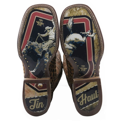 Tin Haul Mens Dream Weaver Sq Toe Boots