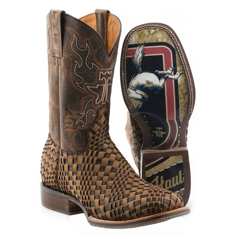 Tin Haul Mens Dream Weaver Sq Toe Boots