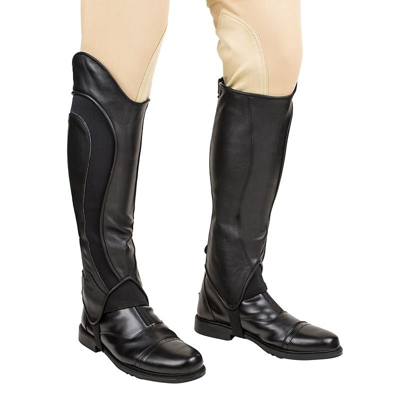 TuffRider Men's Derby Black Half Chaps