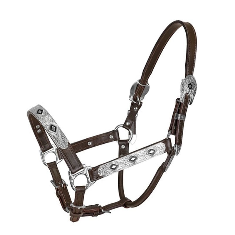 TuffRider Western Show Halter with Silver