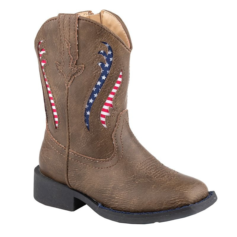 Roper Toddlers Liberty Square Toe Boots