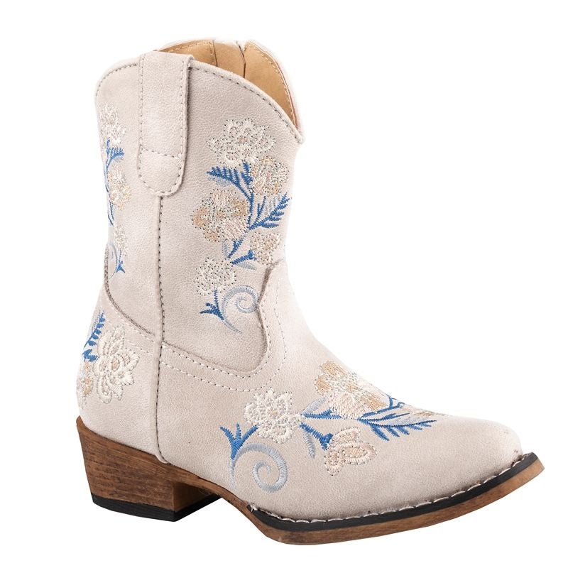 Roper Toddlers Riley Floral Snip Toe Boots