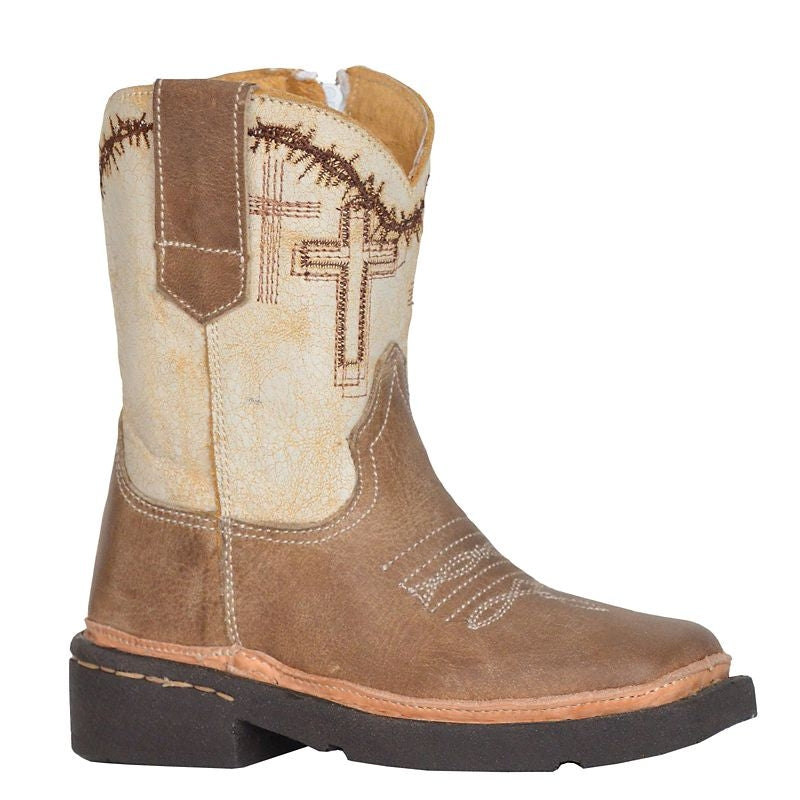 Roper Toddlers Cross Square Toe Boots