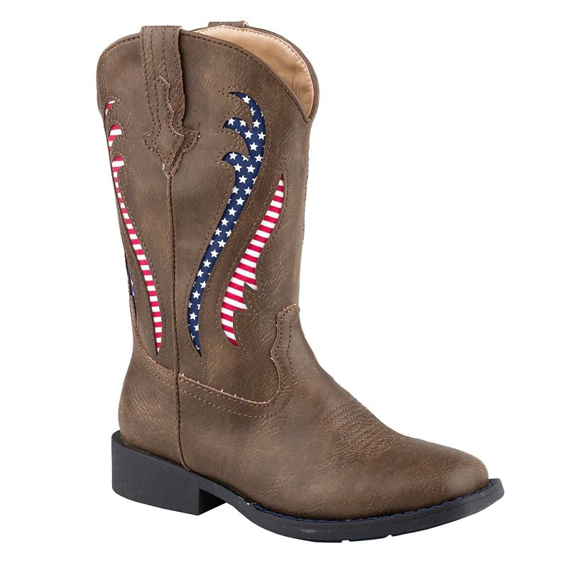 Roper Childs Liberty Square Toe Boots
