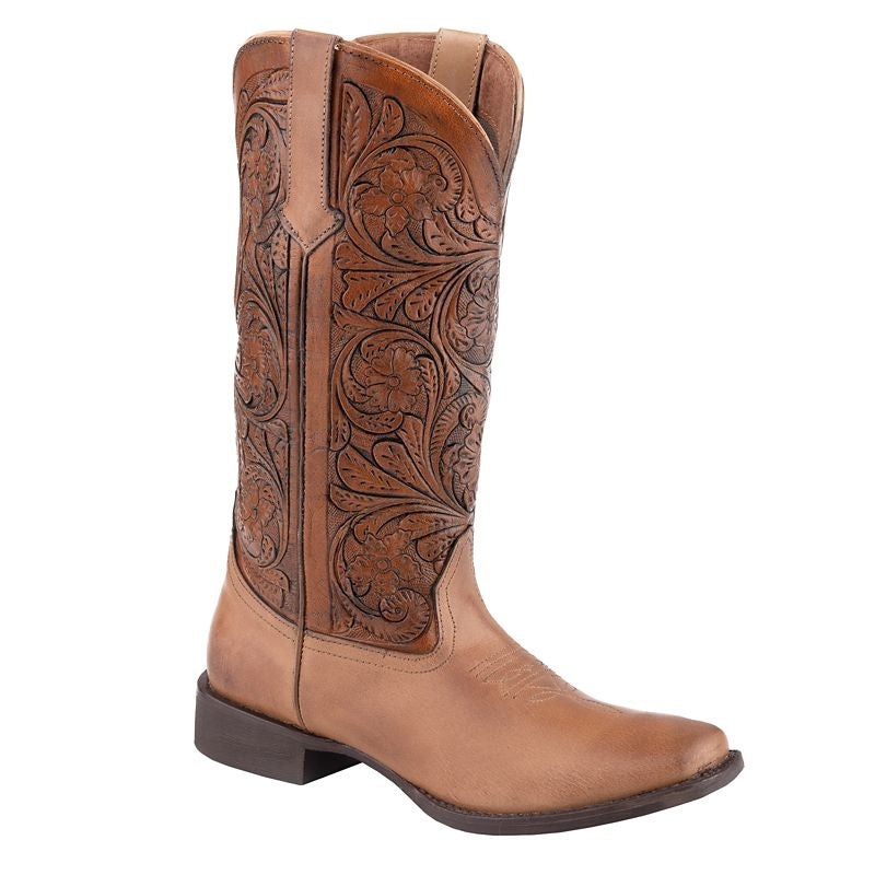 Roper Ladies Clara Tooled Sq Toe Boots