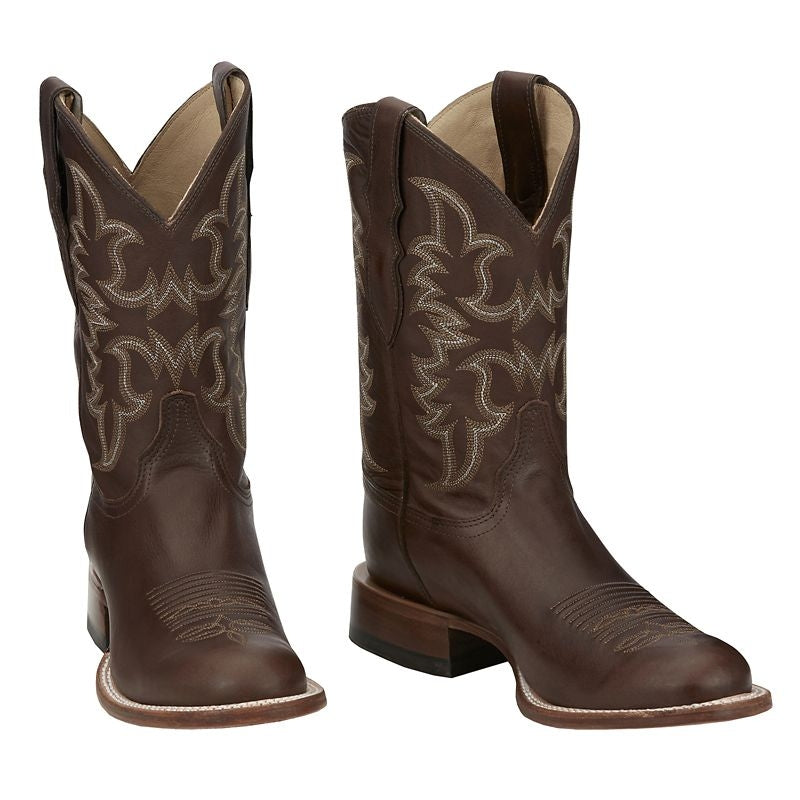 Justin Mens Wayne Round Toe Boots