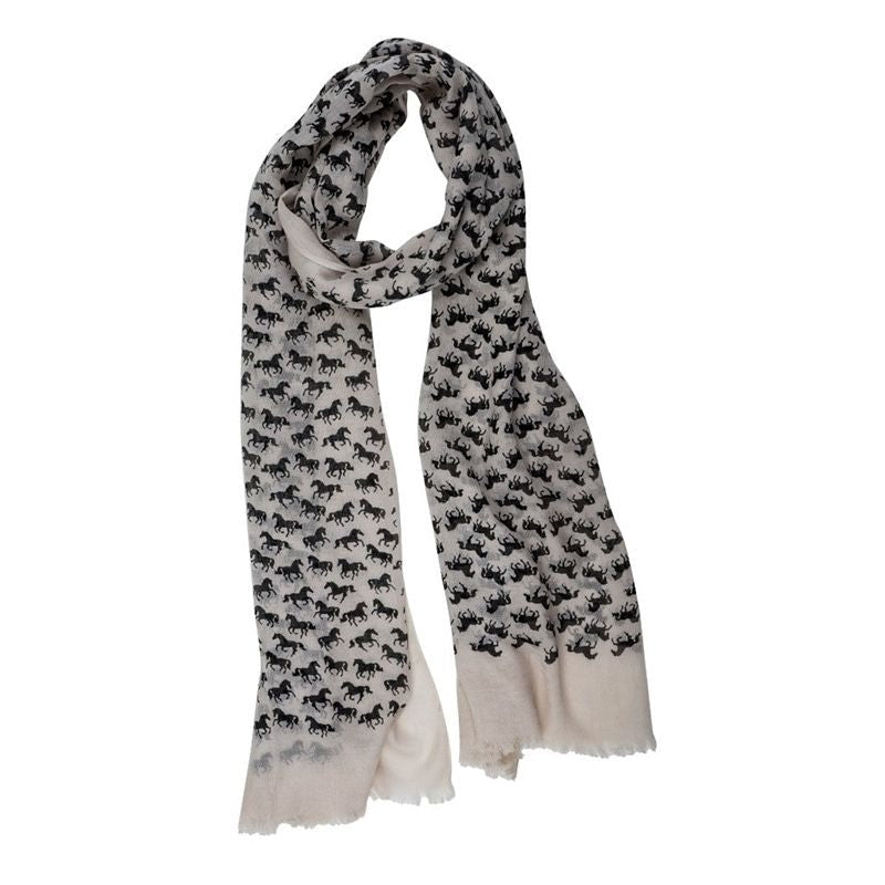 AWST Lila Horse Silhouettes Scarf