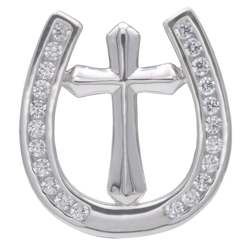 Kelly Herd Horseshoe Cross Tie Tack