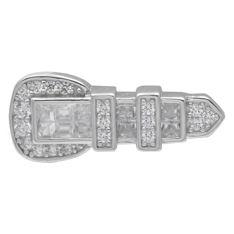 Kelly Herd Clear Ranger Style Buckle Tie Tack