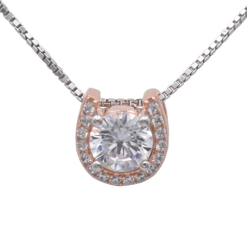 Kelly Herd Rose Gold Plated Horseshoe Necklace