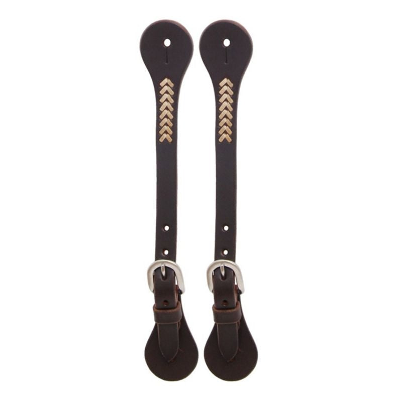 Oxbow Sonoma Mens Spur Straps with Rawhide Dk Brown