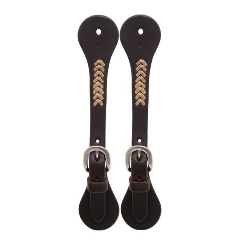 Oxbow Sonoma Womens Spur Straps with Rawhide Dk Brown