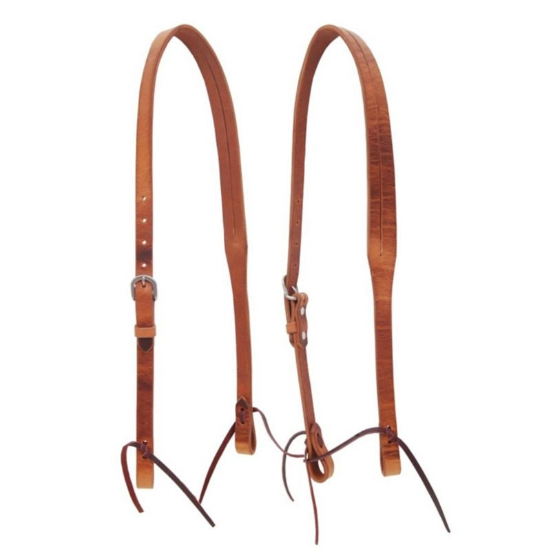 Oxbow Harness Leather SplitEar with Latigo Ties Brown
