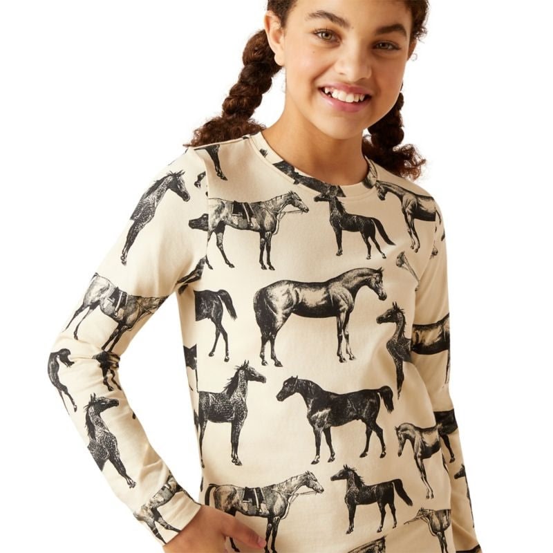 Ariat Girls Sepia Equine Tee