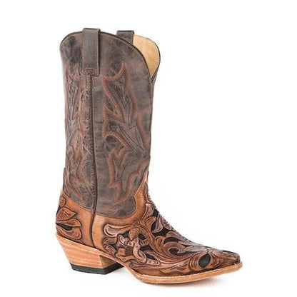 Stetson Mens Handtooled Wicks Boots