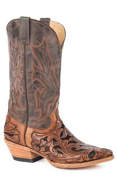 Stetson Mens Handtooled Wicks Boots