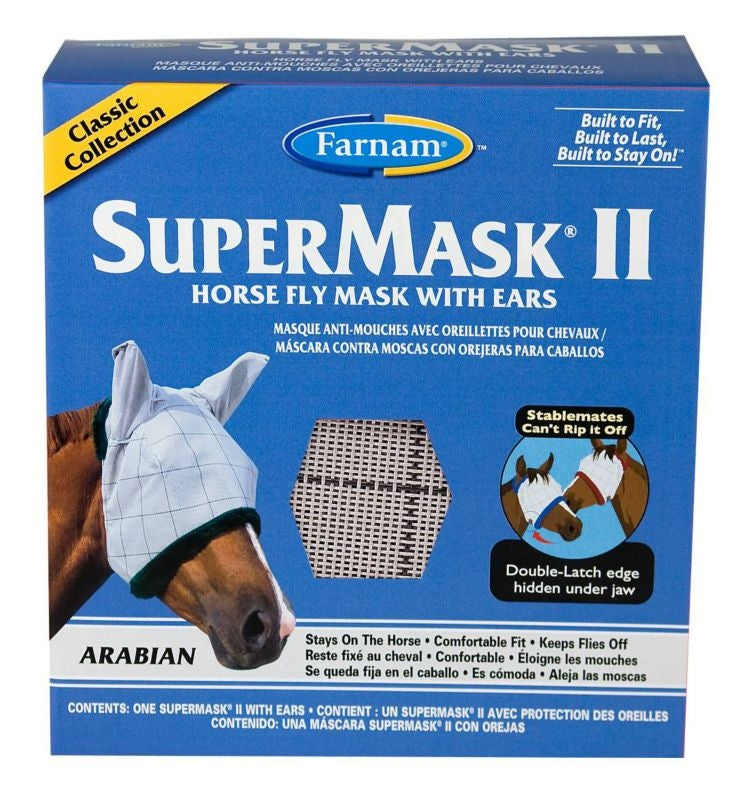Supermask II Horse Fly Mask w Ears Classic