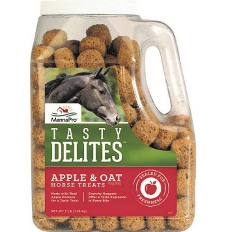 Manna Pro Tasty Delites Horse Treats 3lb Apple/Oat