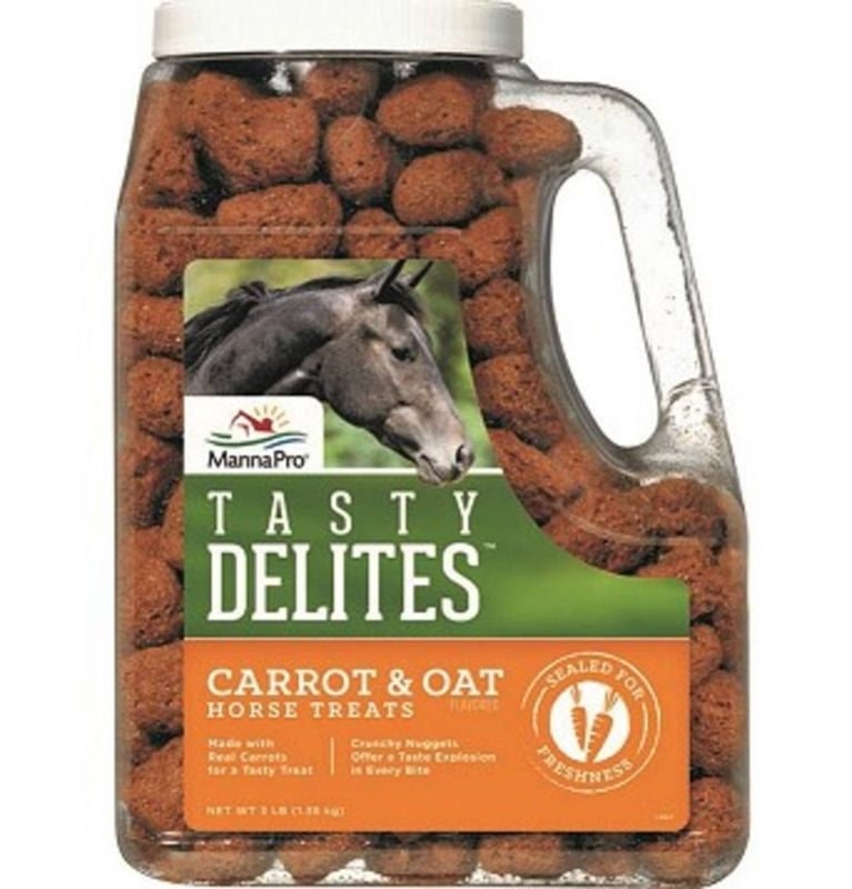 Manna Pro Tasty Delites Horse Treats 3lb Carrot