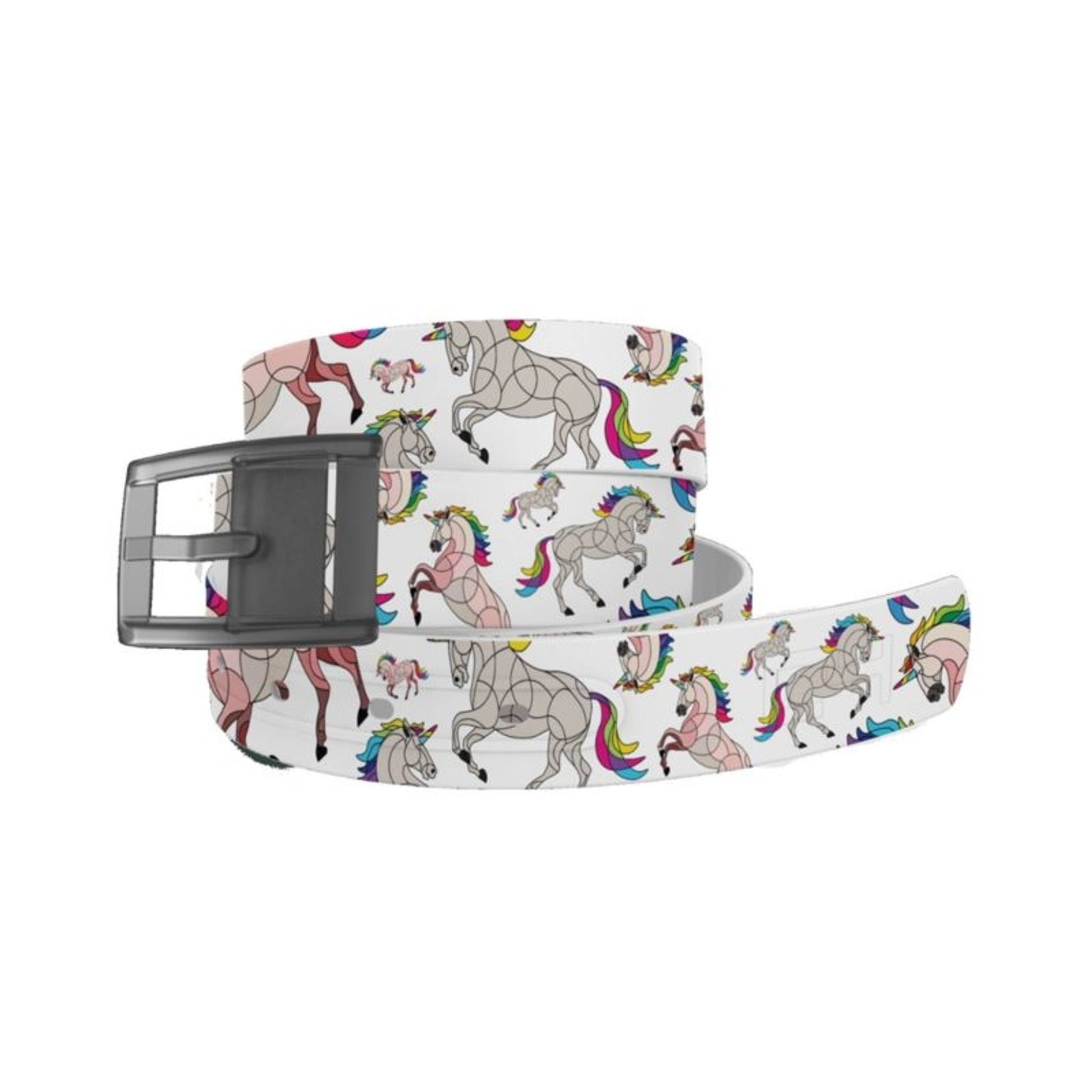 C4 Belt HOTL Unicorn Belt with Grey Buckle Combo