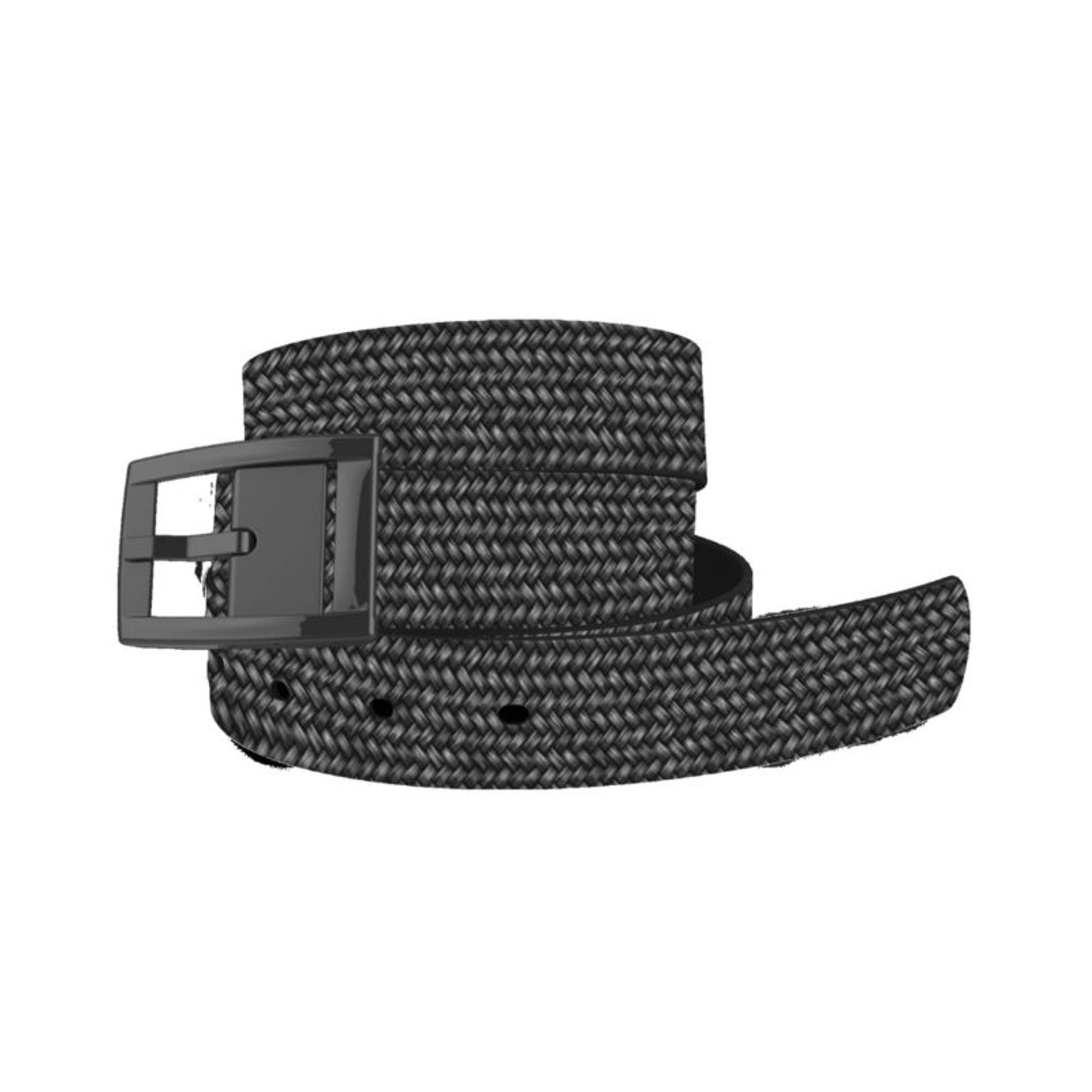 C4 Belt Braided Black Belt with Black Chrome Buckle