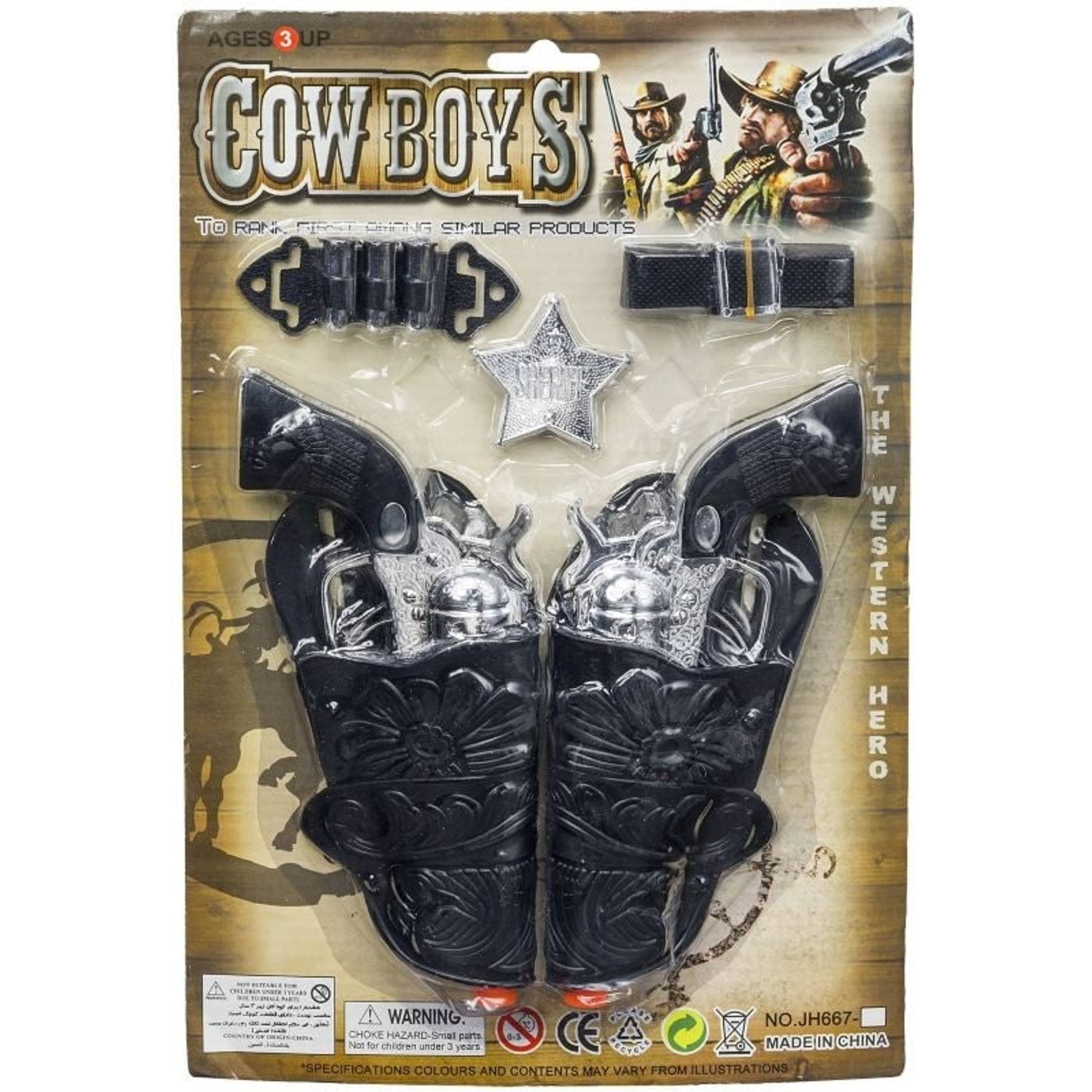 Gift Corral Cowboys Dbl Pistols with Holsters