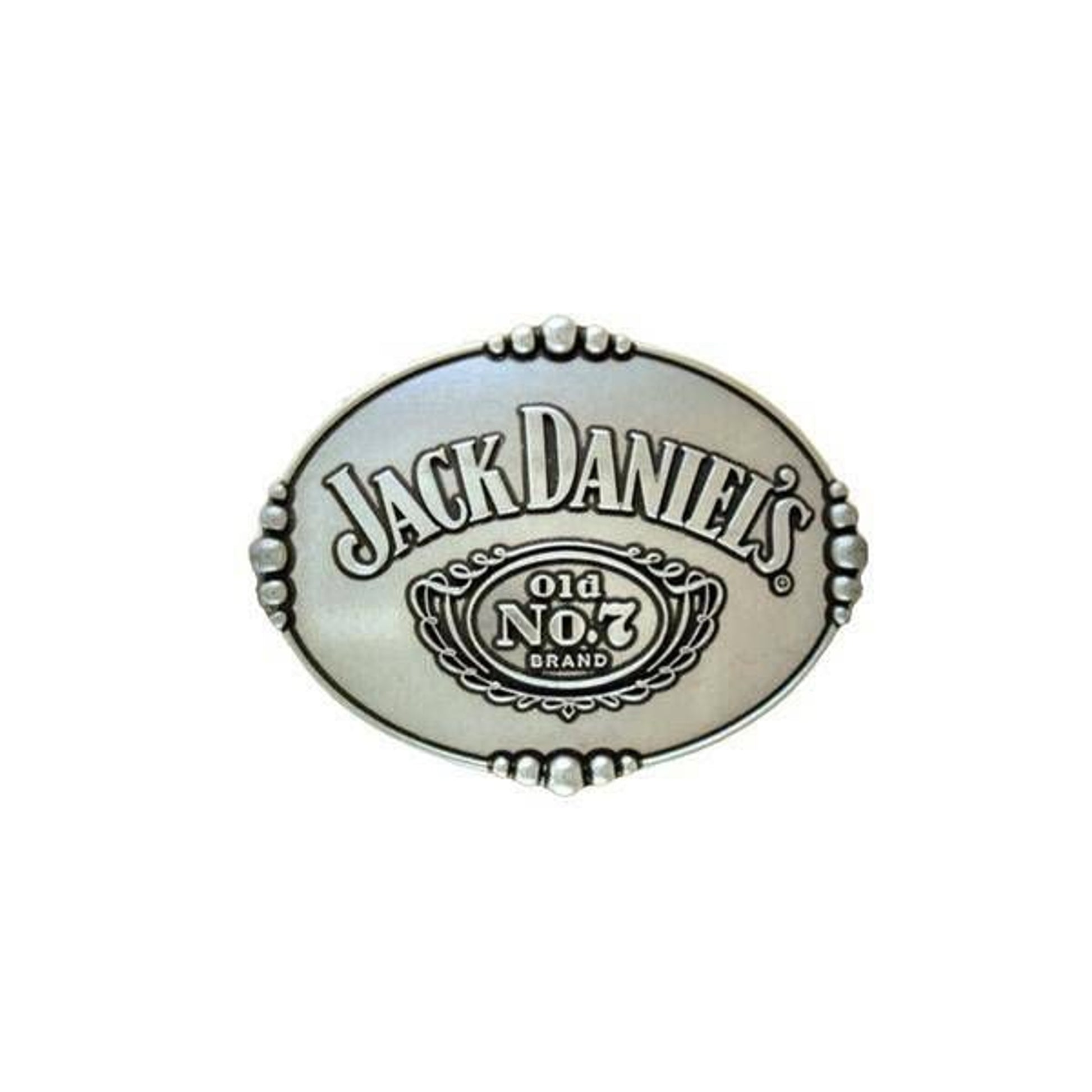Jack Daniels Oval Buckle with Traditional Logo 4x