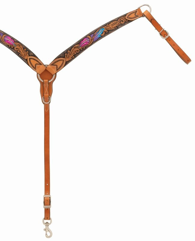 Weaver Leather Cross Twisted Feather Breast Collar