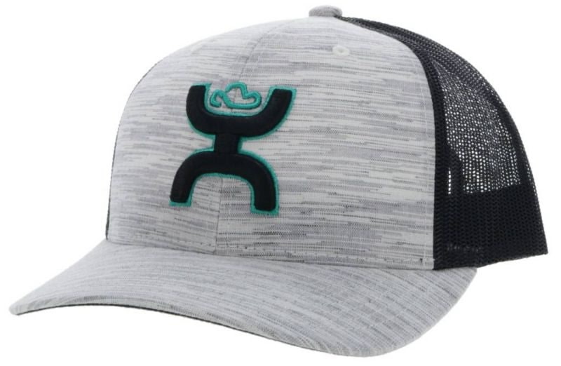 Hooey Sterling Trucker Cap with Black/Teal Hooey Logo