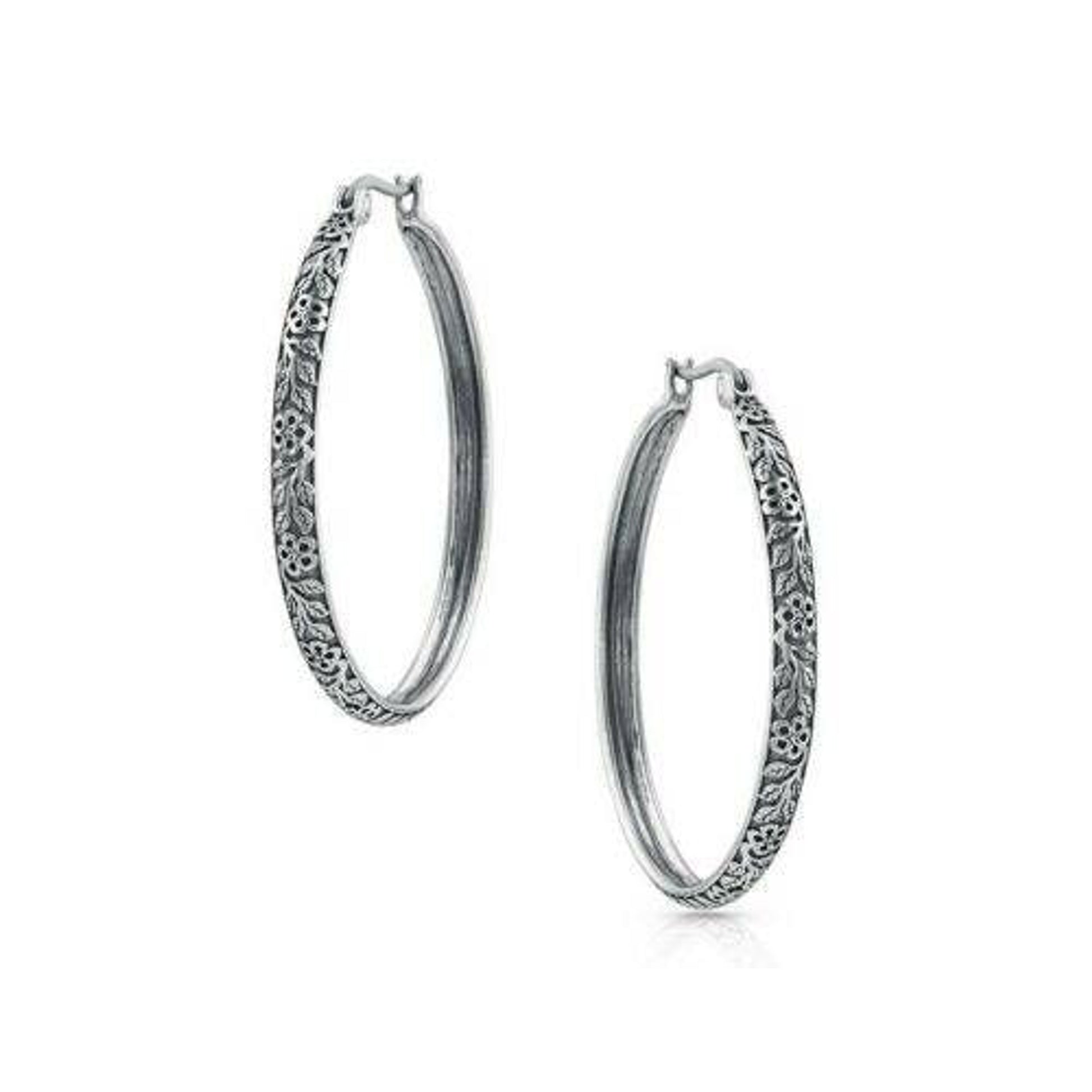 Montana SS Field of Wildflowers Hoop Earrings