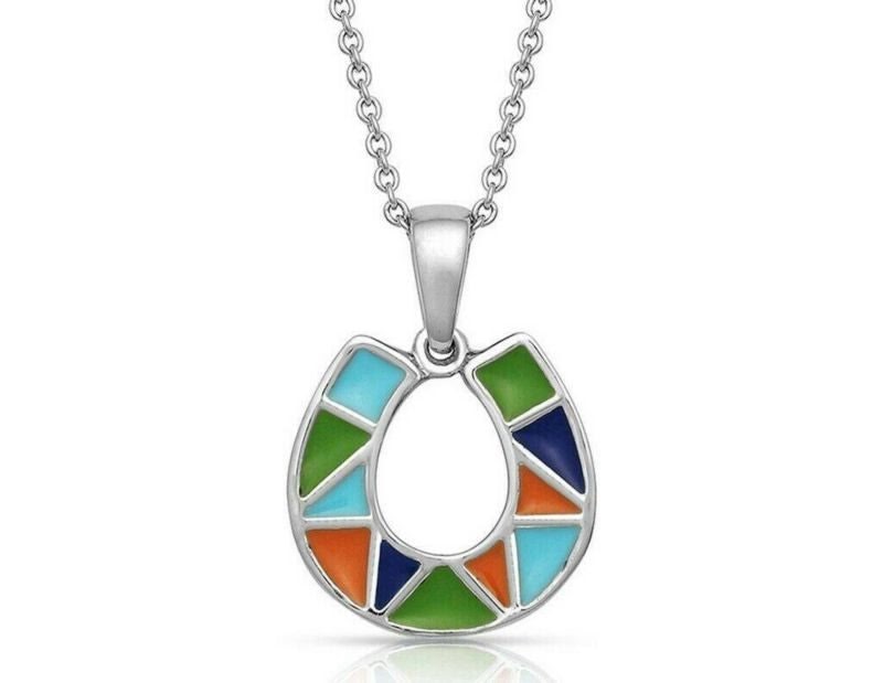 Montana SS Two Sides To Every Horseshoe Necklace