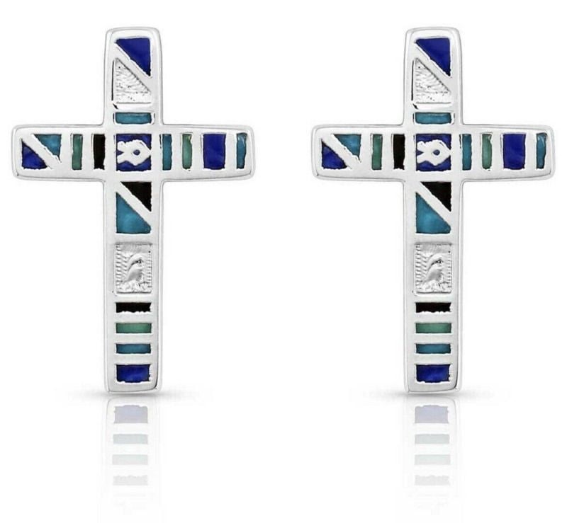 Montana SS American Legends Color Cross Earrings