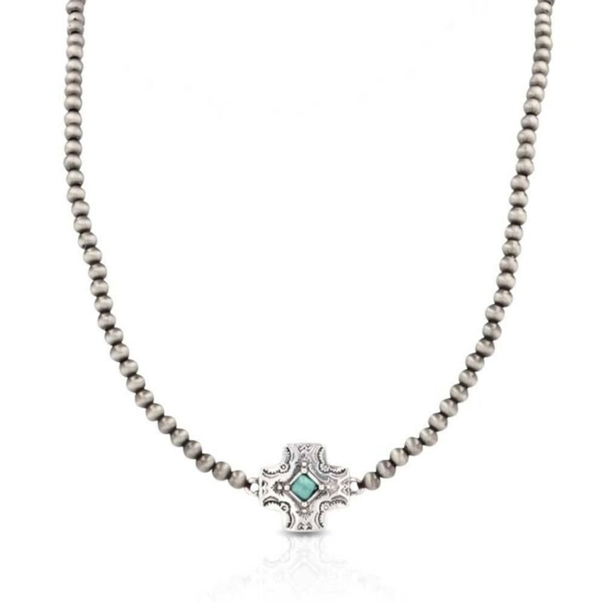 Montana SS Western Star Beaded Attitude Necklace