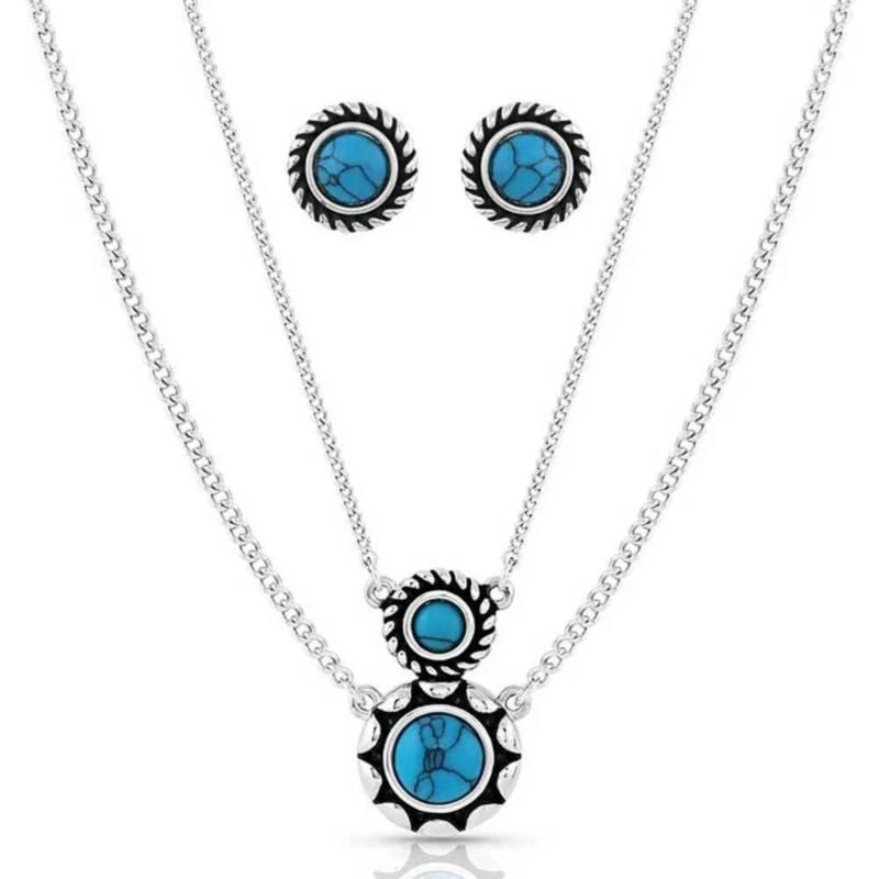 Montana SS Dueling Moons Silver Jewelry Set