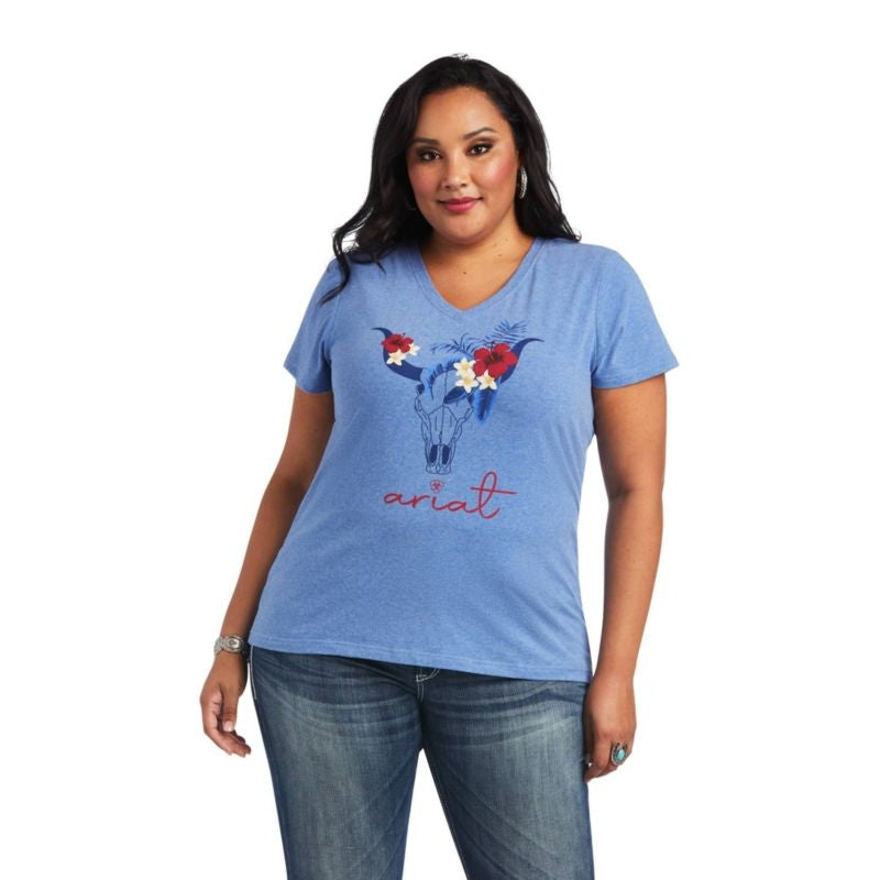 Ariat Ladies REAL Tropic Steerhead Tee Shirt 3X