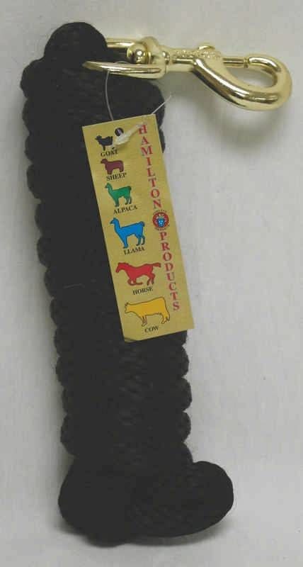 Rope Lead With Bolt For Dogs 10Ft Black