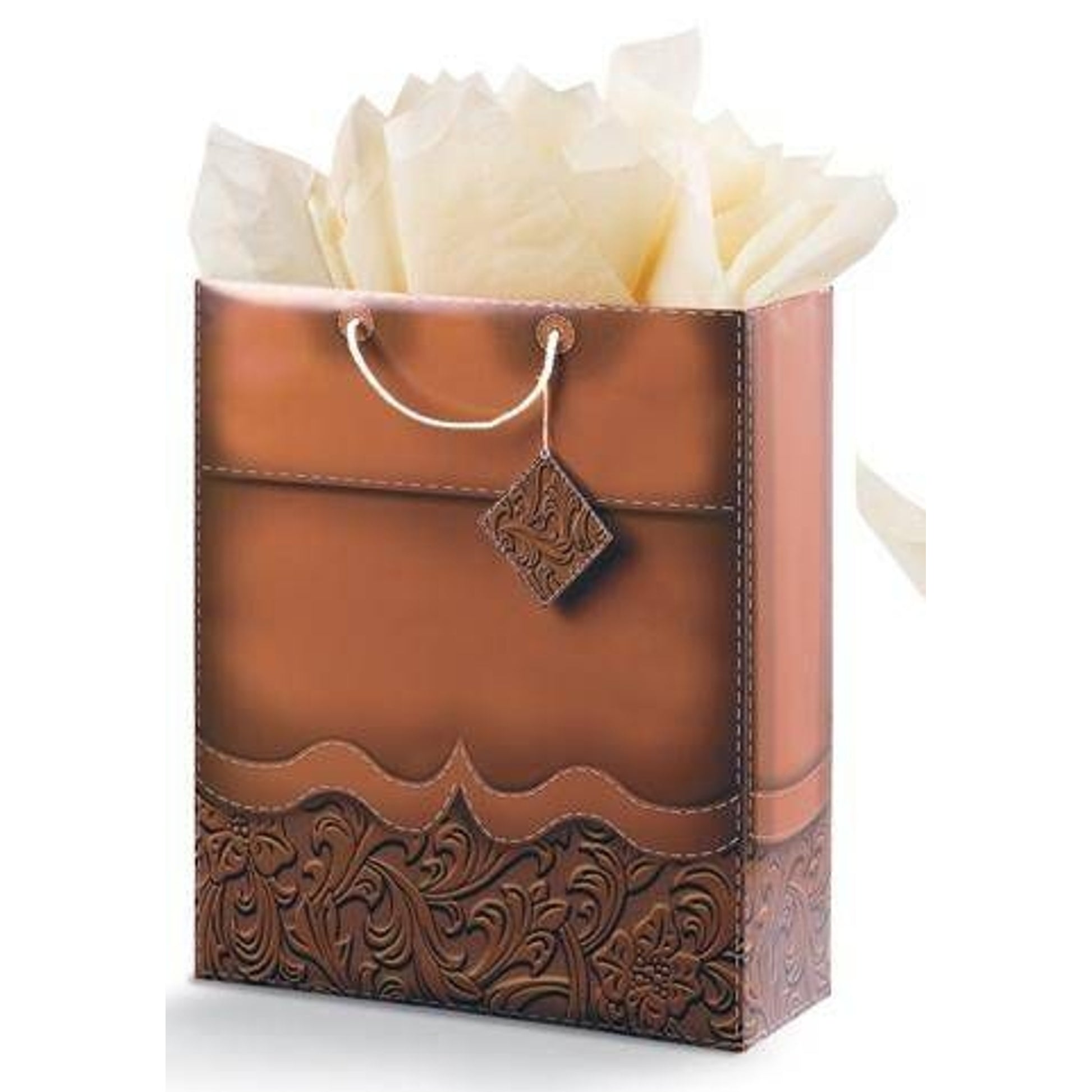 Tooled Leather Super Jumbo Gift Bag