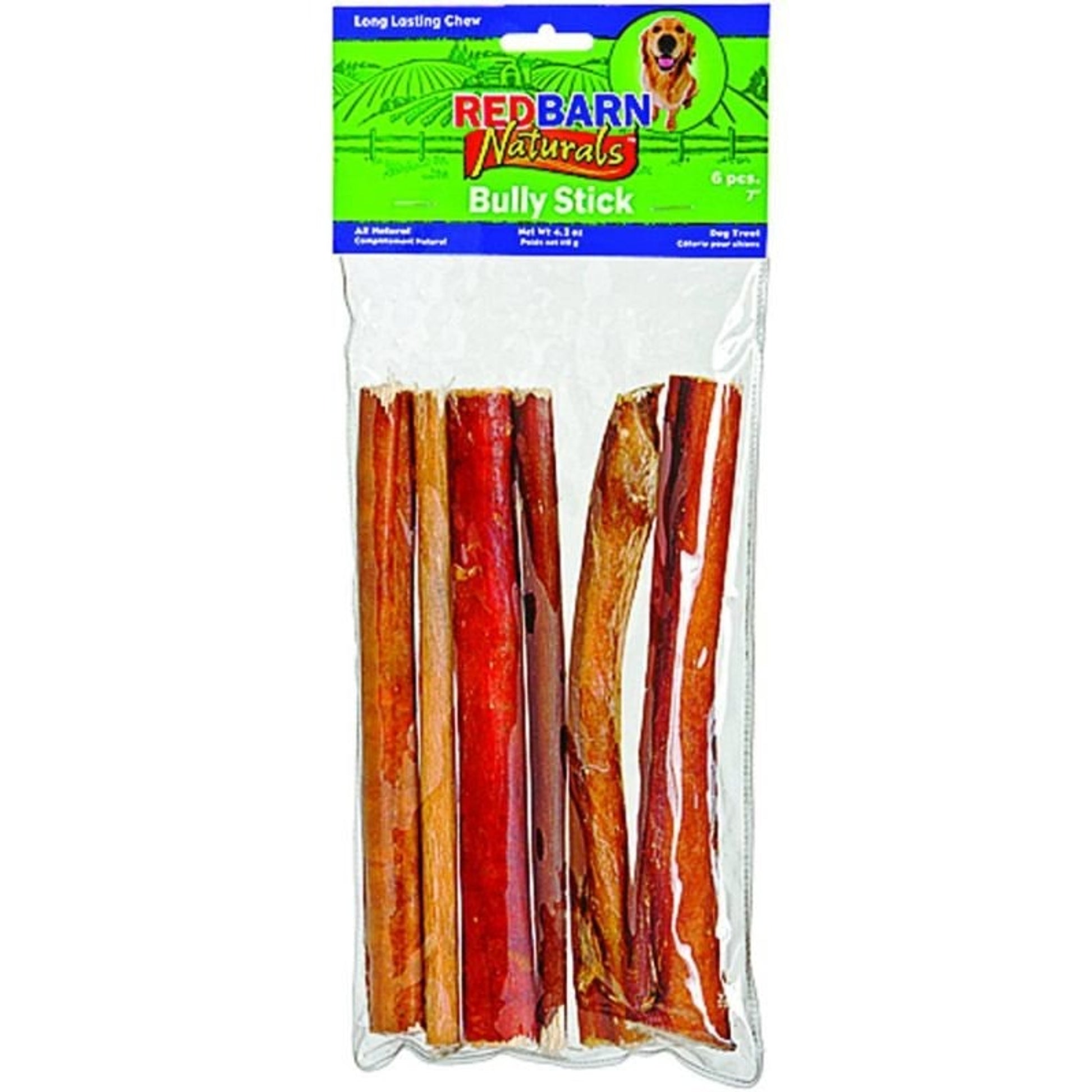 Red Barn Natural Bully Sticks 7/6 Pack