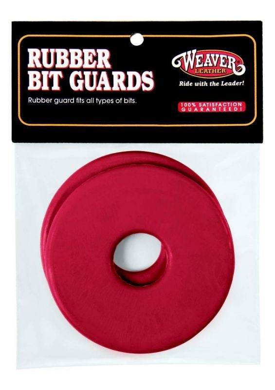 Weaver Leather Rubber Bit Guard Red 3 1/2in