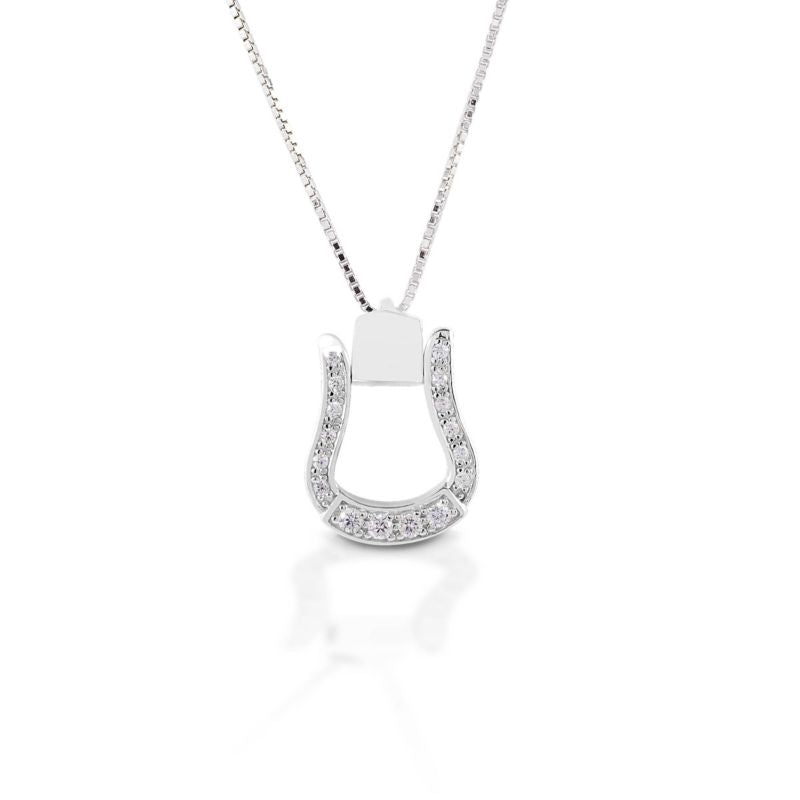 Kelly Herd .925 Sterling Oxbow Stirrup Pendant SM