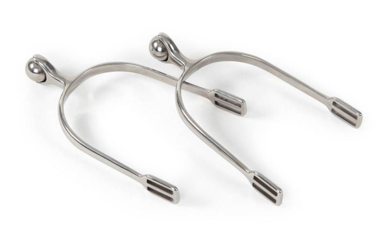 Shires Ladies Roller Ball Spurs Black/White