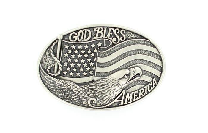 Nocona God Bless America Buckle 2