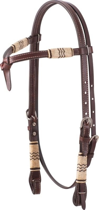 Cashel Tiefront Rawhide Trimmed Browband Headstall
