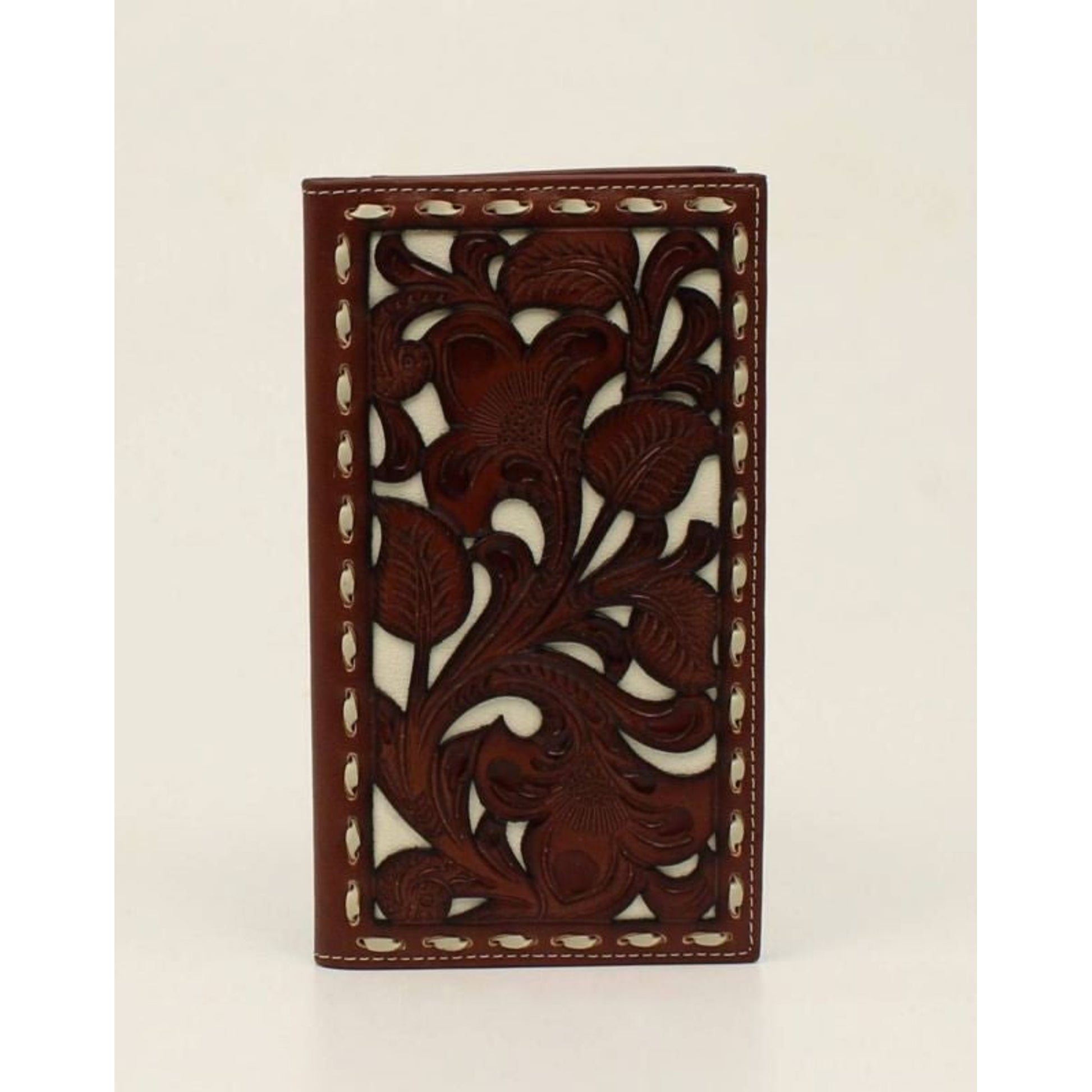 Nocona Rodeo Laced Wallet Black/White