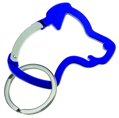 Kelley Dog Carabiner Keychain Aqua