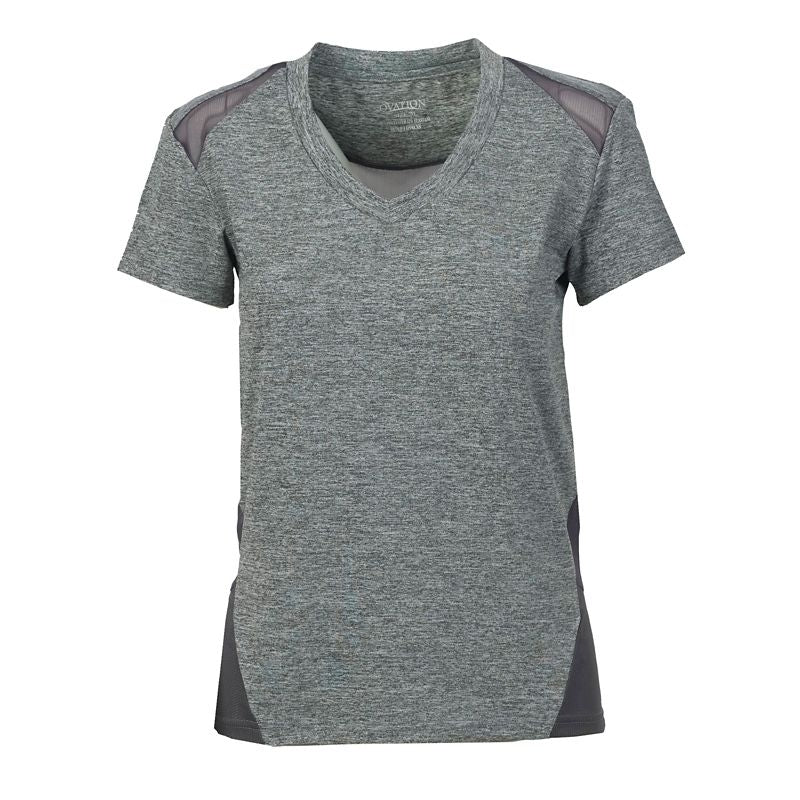 Ovation Ladies Encke Sports Top Large Grey