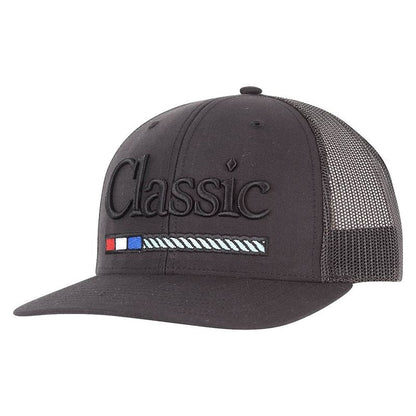 Classic Rope Mens Snapback Mesh Cap with Large 3D